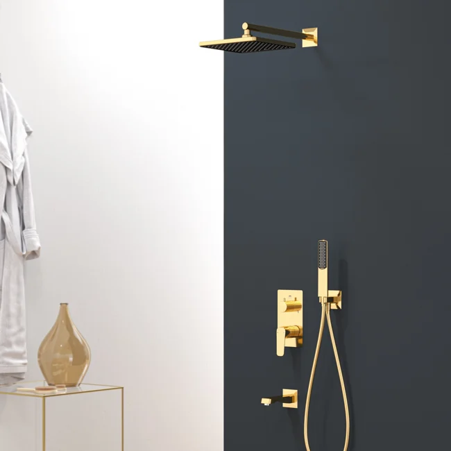 Ciera Pro Mix 3 Way Shower System Gold (PVD) — view 3