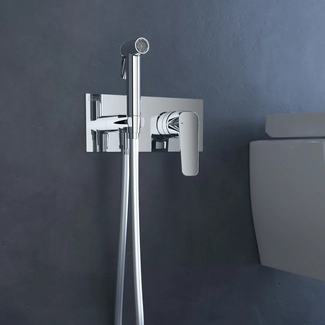 Elsa Pro Shut-off Set - Dual Water Inlet Chrome — view 2