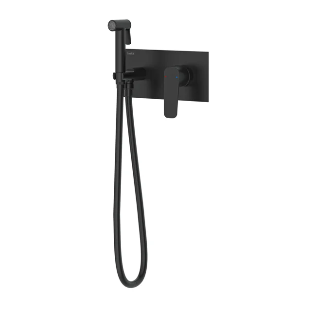 Elsa Pro Shut-off Set - Dual Water Inlet Matte Black