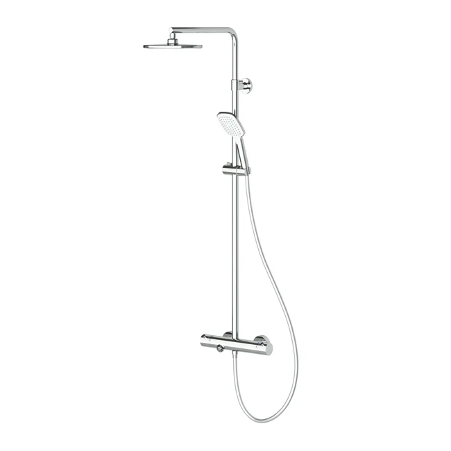 Estella Thermostatic 3 Way Shower System Chrome