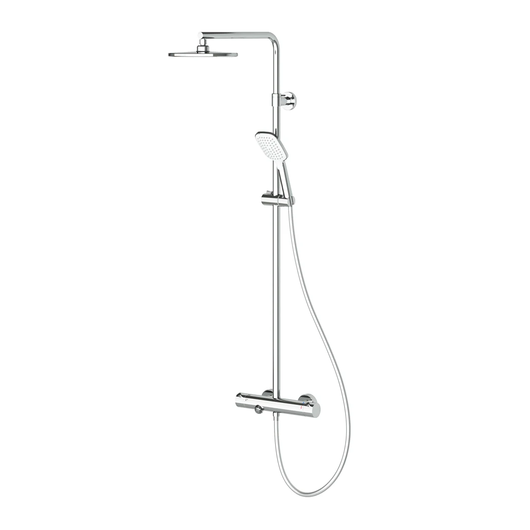 Estella Thermostatic 3 Way Shower System Chrome