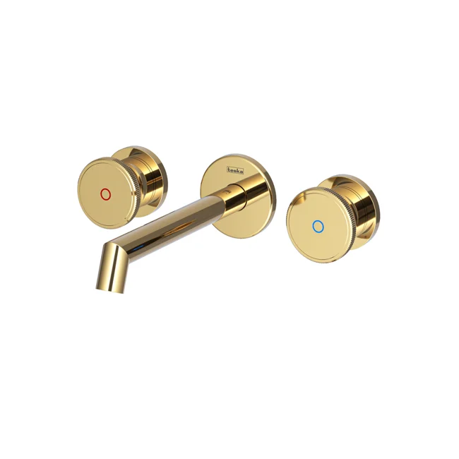 Grande Shine Concealed Bathroom Sink Faucet Gold (PVD)