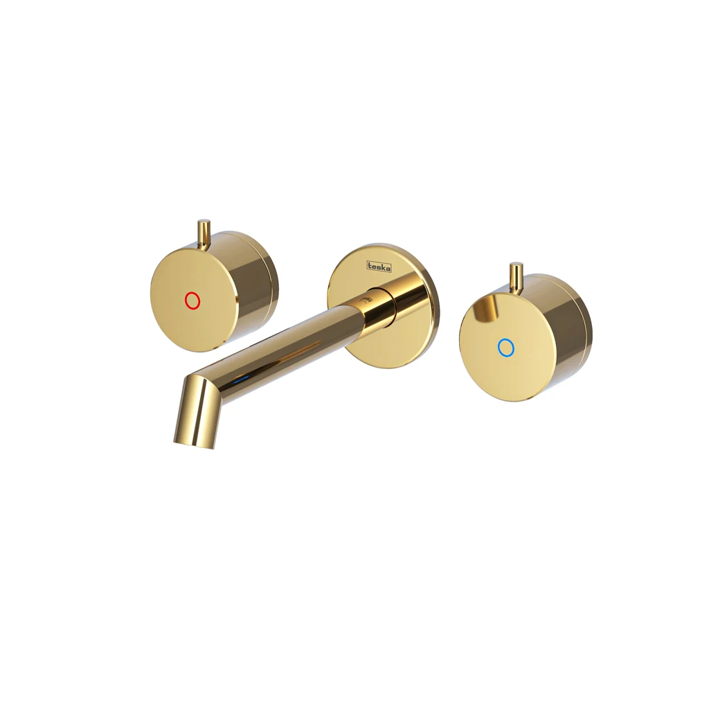 Grande Concealed Bathroom Sink Faucet Gold (PVD)