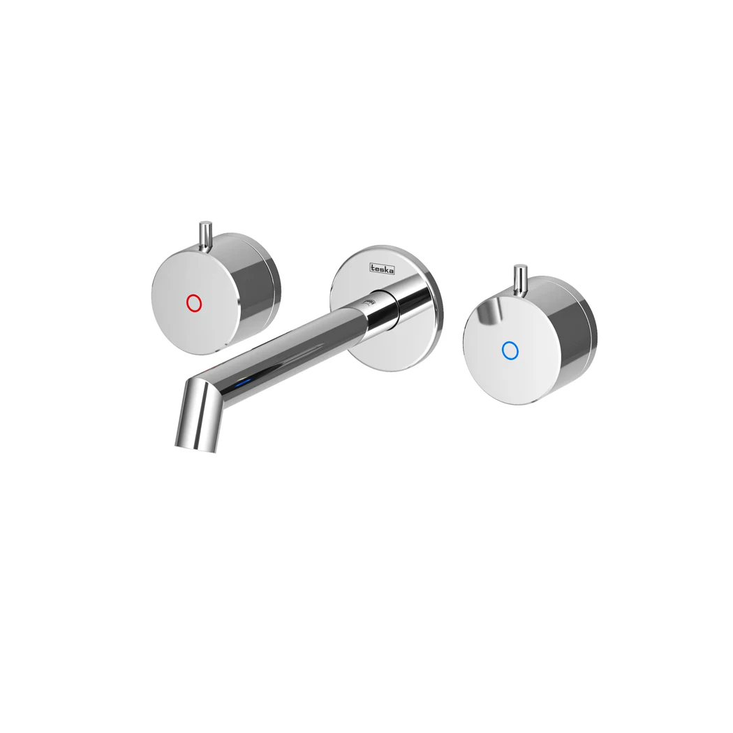 Grande Concealed Bathroom Sink Faucet Chrome