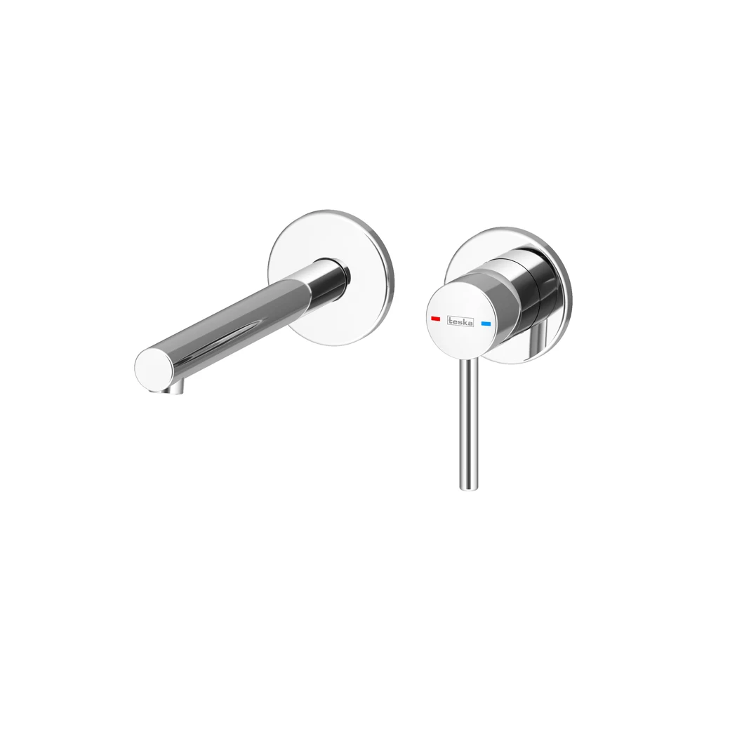 Henza Concealed Bathroom Sink Faucet Chrome