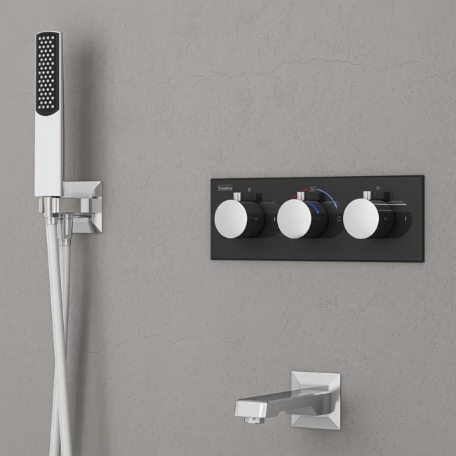 Lande Thermostatic 3 Way Shower System Chrome — view 2