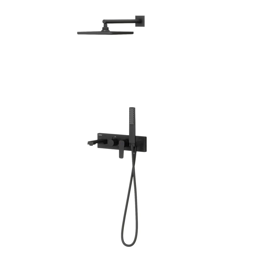Life Pro 3 Way Shower System Matte Black