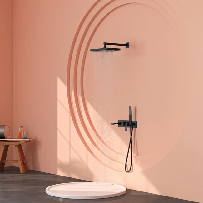 Life Pro 3 Way Shower System Matte Black — view 3