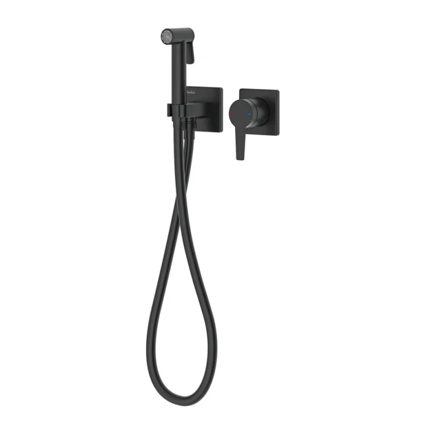 Liva Tera Shut-off Set - Dual Water Inlet Matte Black