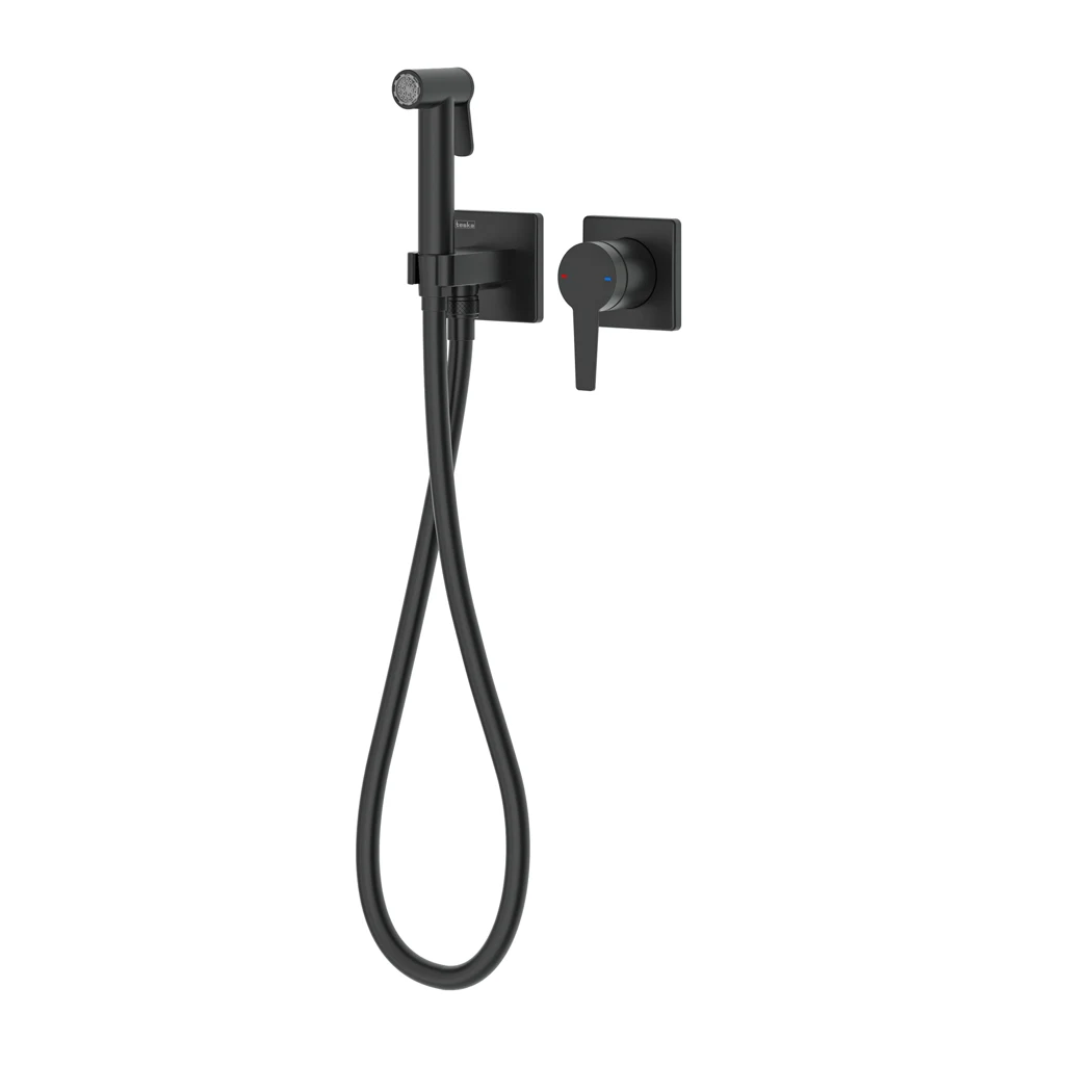 Liva Tera Shut-off Set - Dual Water Inlet Matte Black
