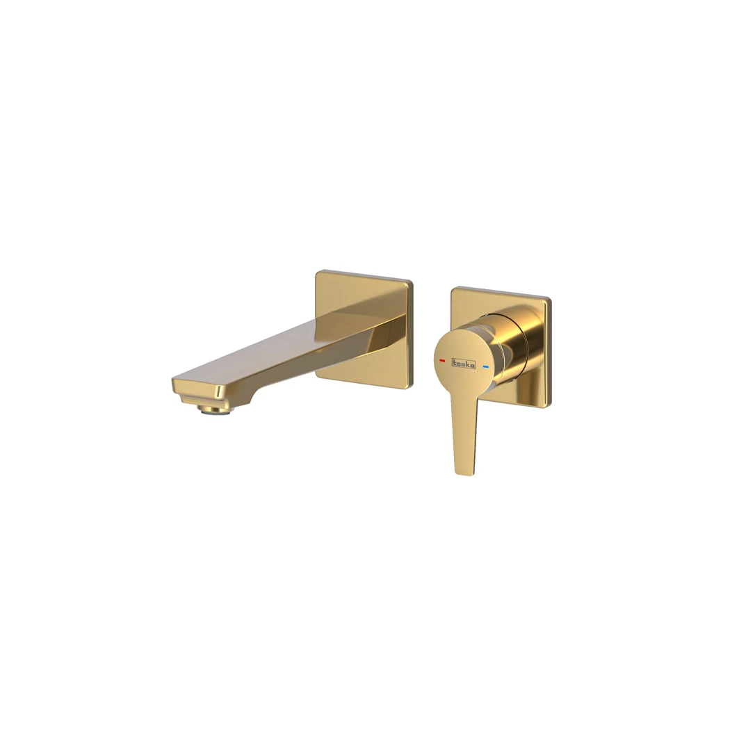 Liva Concealed Bathroom Sink Faucet Gold (PVD)