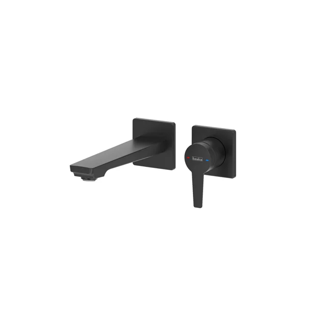 Liva Concealed Bathroom Sink Faucet Matte Black