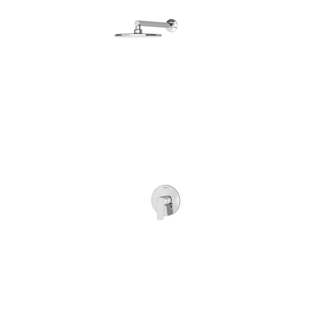 Misis Single Way Shower System Round Overhead Chrome