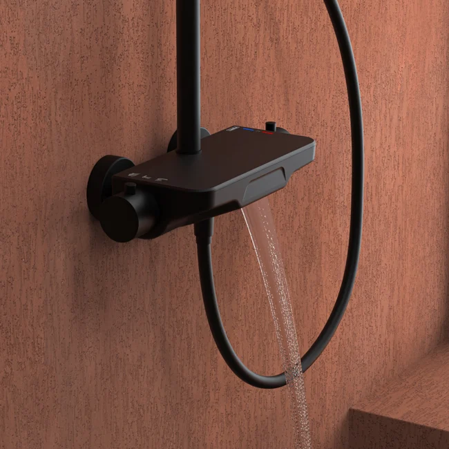 Perla Mix 3 Way Shower System Black — view 4
