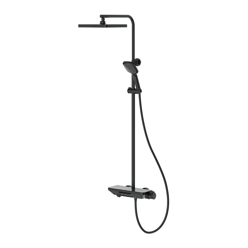 Piano Mix 3 Way Shower System Black