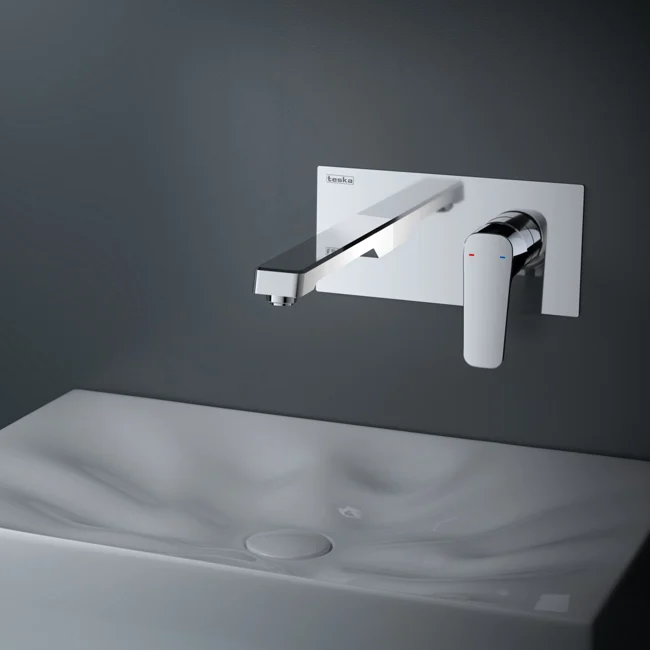 Quasar Pro Concealed Bathroom Sink Faucet Chrome Gold (PVD) — view 2