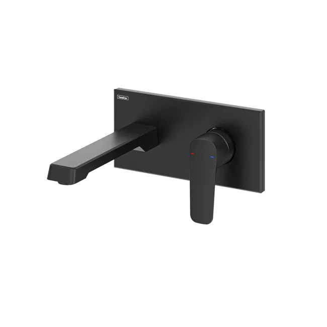 Quasar Concealed Bathroom Sink Faucet Matte Black