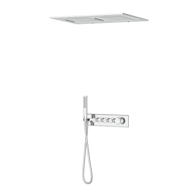 Shine Thermostatic 4 Way Shower System Chrome