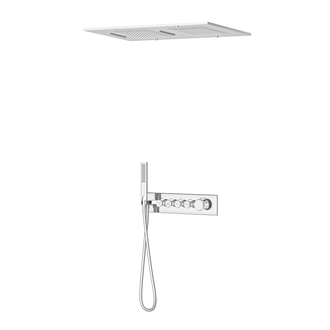 Shine Thermostatic 4 Way Shower System Chrome