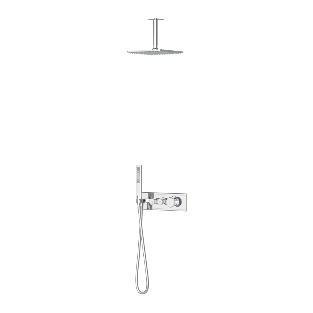 Shine Thermostatic 2 Way Shower System Chrome