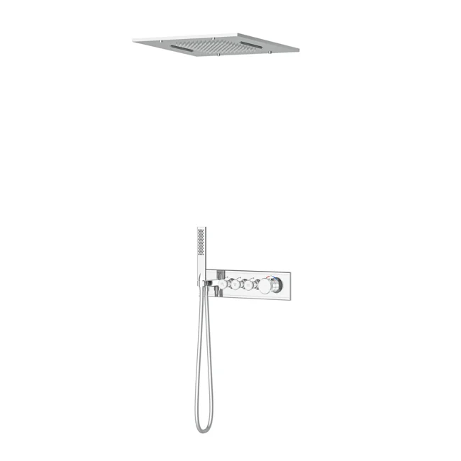 Shine Thermostatic 3 Way Shower System Chrome