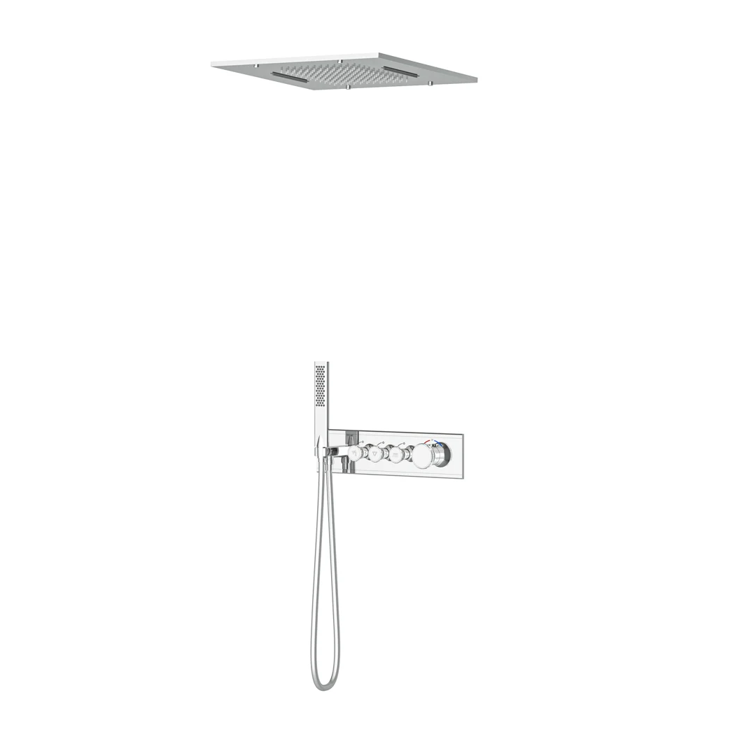 Shine Thermostatic 3 Way Shower System Chrome