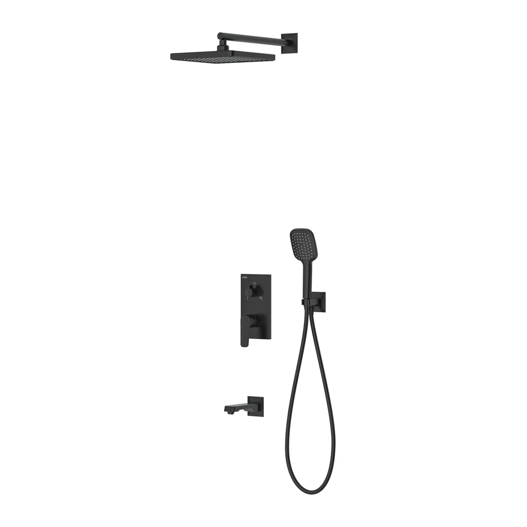 Simena Mix 3 Way Shower System Matte Black