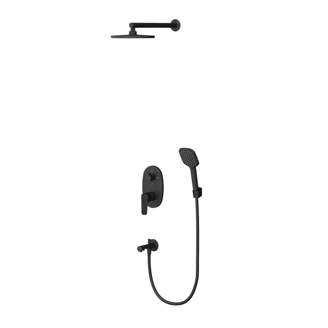 Tenedos Mix 2+1 Way Shower System Matte Black