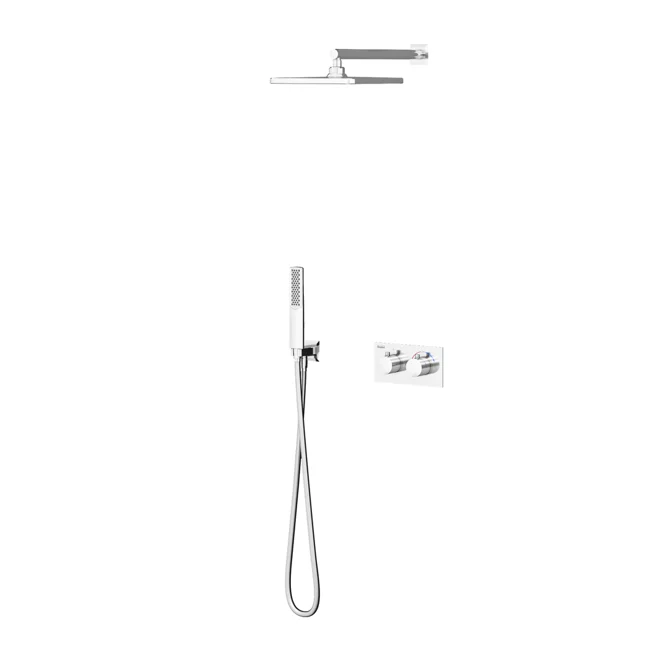 Teona Thermostatic 2 Way Shower System Chrome