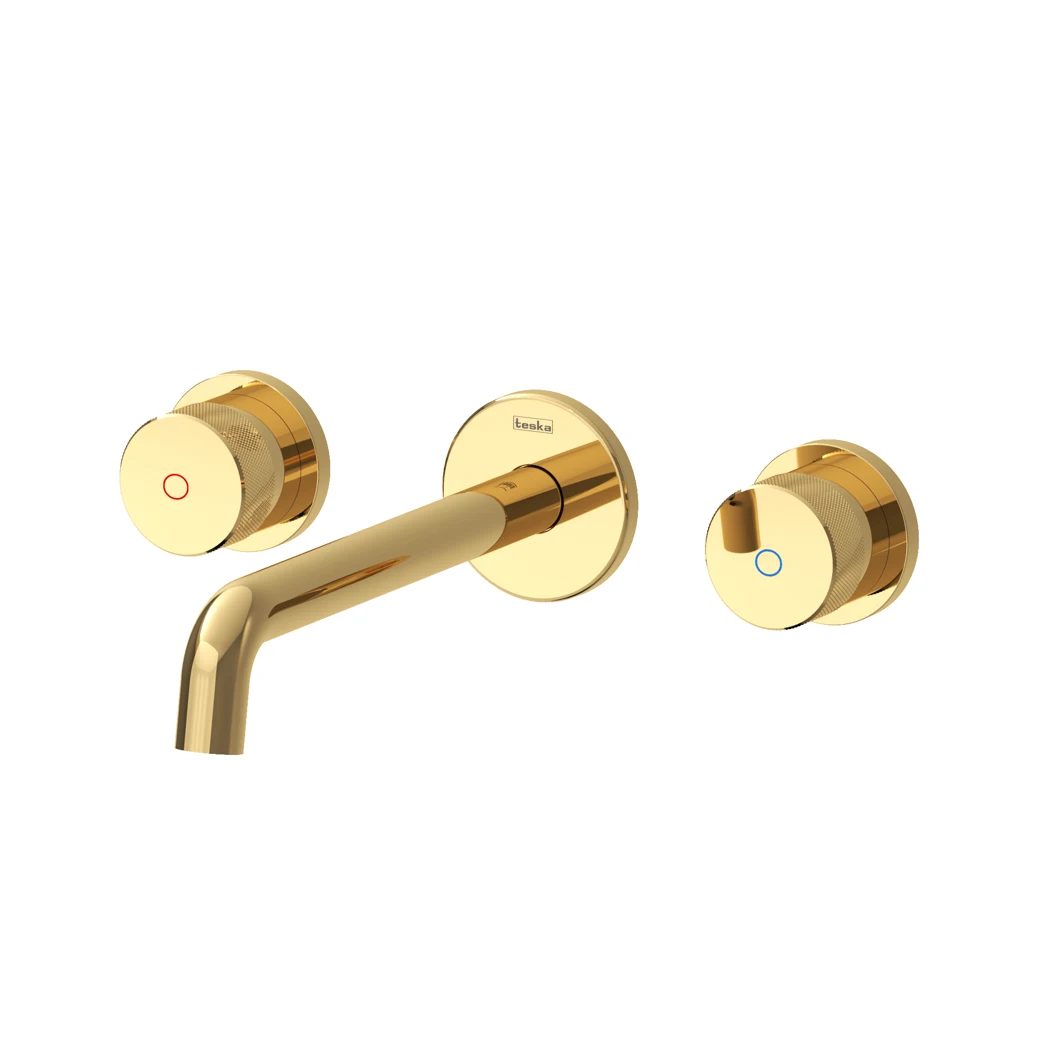 Tria Concealed Bathroom Sink Faucet Gold (PVD)