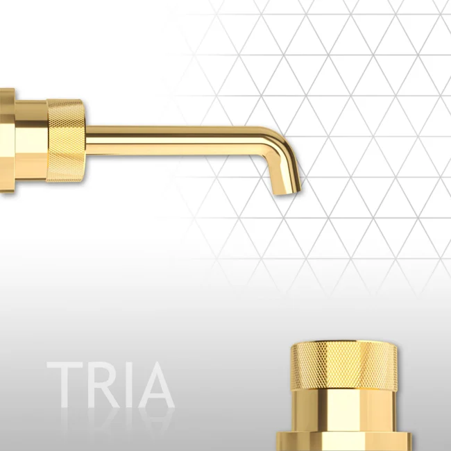 Tria Concealed Bathroom Sink Faucet Chrome — view 3