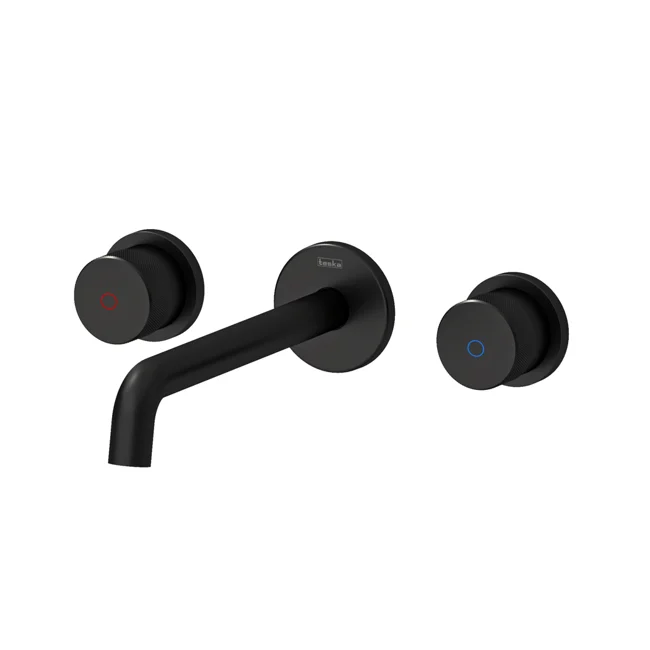 Tria Concealed Bathroom Sink Faucet Matte Black