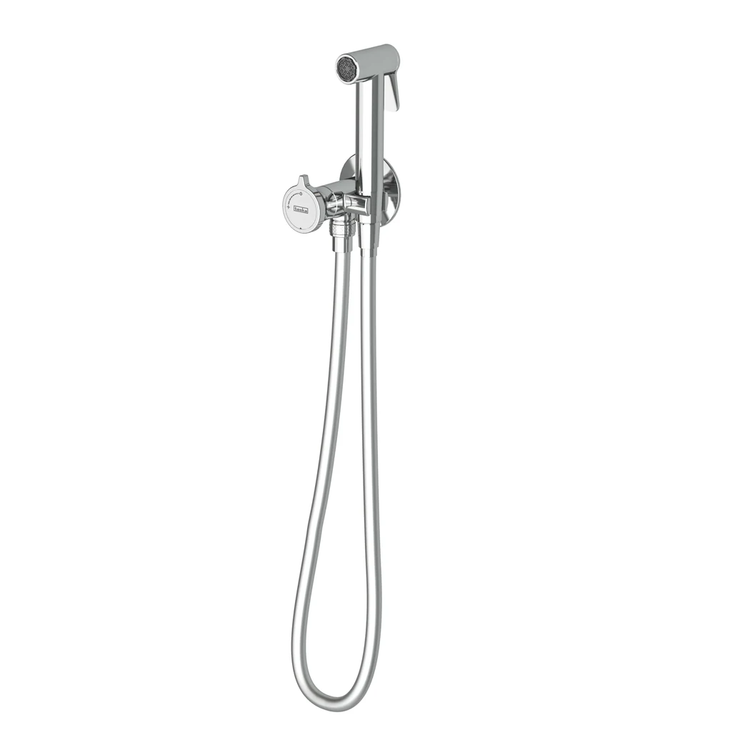 Turn Shut-off Set - Single Water Inlet Chrome