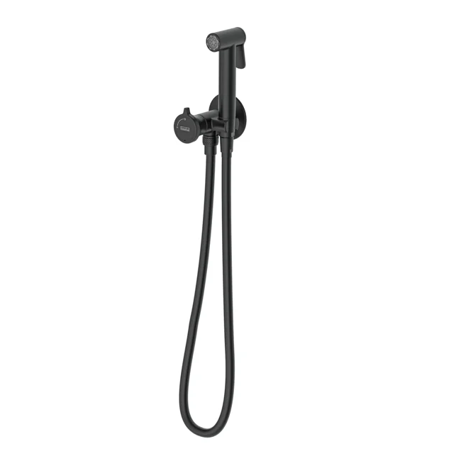 Turn Shut-off Set - Single Water Inlet Matte Black