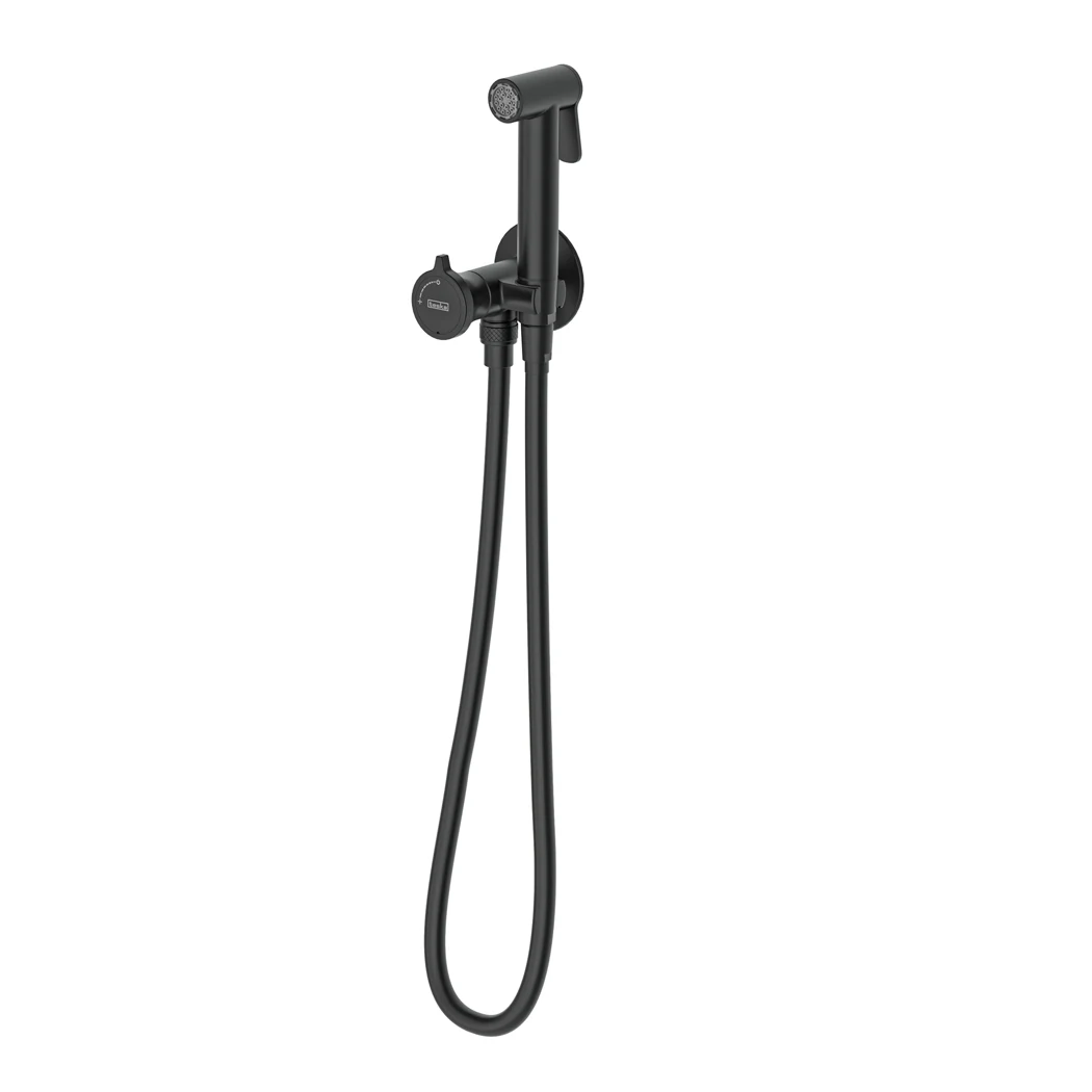 Turn Shut-off Set - Single Water Inlet Matte Black