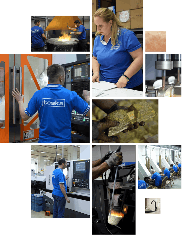 Casting, CNC machining and production teams at TESKA